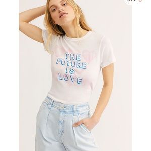 NWOT free people | future is love tee